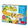 Goula Puzzle XXL de Cartón Granja 17 Piezas para Niños a Partir de 2 Años