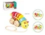 Diset Juego Didáctico de Arrastre Gusanito de Madera para Bebé, Primeros Pasos, Estimula Motricidad y Colores, 10 Meses+