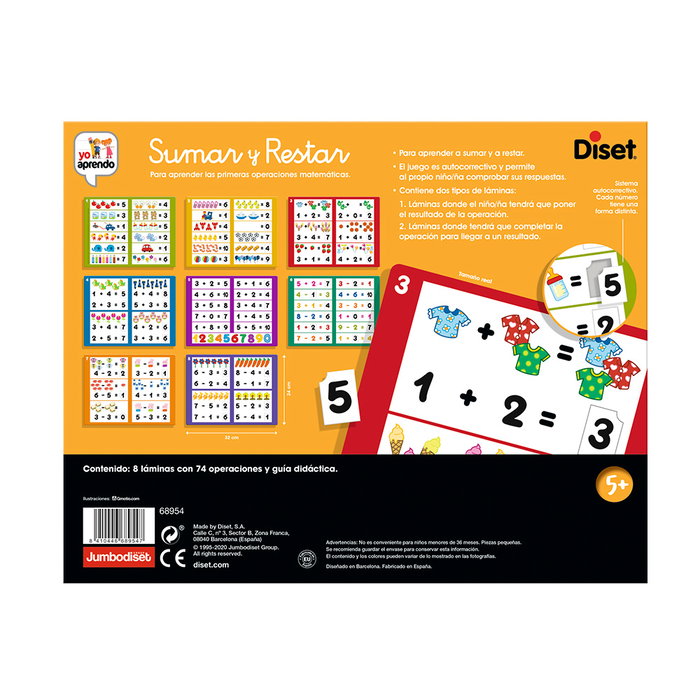 Diset Juego Educativo Sumar y Restar Diset Juego Educativo Sumar y Restar