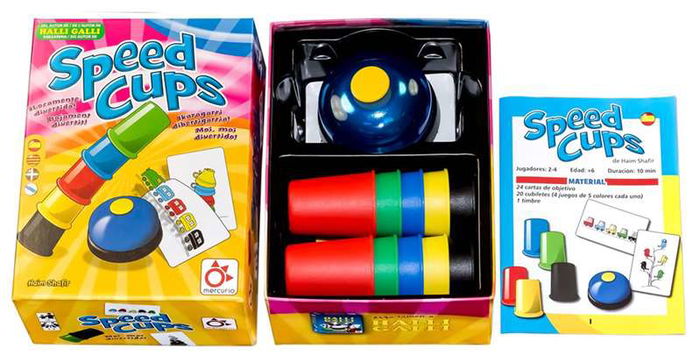 Mercurio Juego Speed Cups Edición Multilengua Castellano, Catalán, Euskera, Gallego