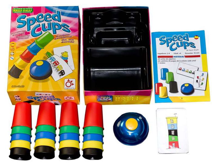 Mercurio Juego Speed Cups Edición Multilengua Castellano, Catalán, Euskera, Gallego