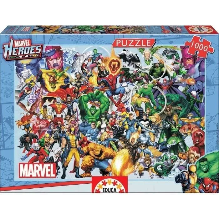 Educa Borrás Puzzle 1000 Piezas Los Héroes de Marvel