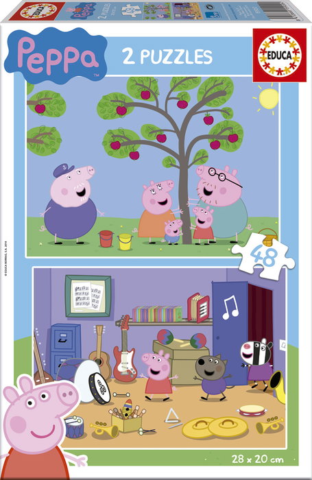 Educa Borras Puzzle Peppa Pig 2x48 Piezas Educa Borras Puzzle Peppa Pig 2x48 Piezas