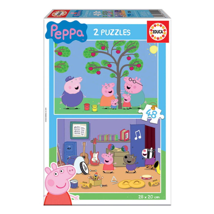 Educa Borras Puzzle Peppa Pig 2x48 Piezas Educa Borras Puzzle Peppa Pig 2x48 Piezas
