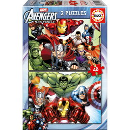 Educa Puzzle 2x48 Piezas Avengers