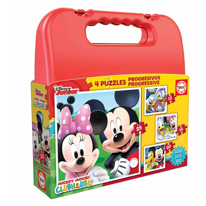 Educa Maleta Puzzles Progresivos Mickey Mouse (12, 16, 20 y 25 piezas) Educa Maleta Puzzles Progresivos Mickey Mouse (12, 16, 20 y 25 piezas)