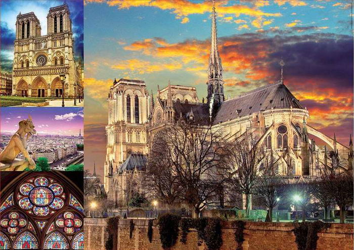 Educa Puzzle 1000 piezas Collage de Notre Dame