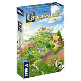 Devir Carcassonne - Juego de Mesa de Estrategia Familiar con Tablero Modular, para 2-5 Jugadores, Edad Recomendada PEGI 7, Duración 60-90 Minutos