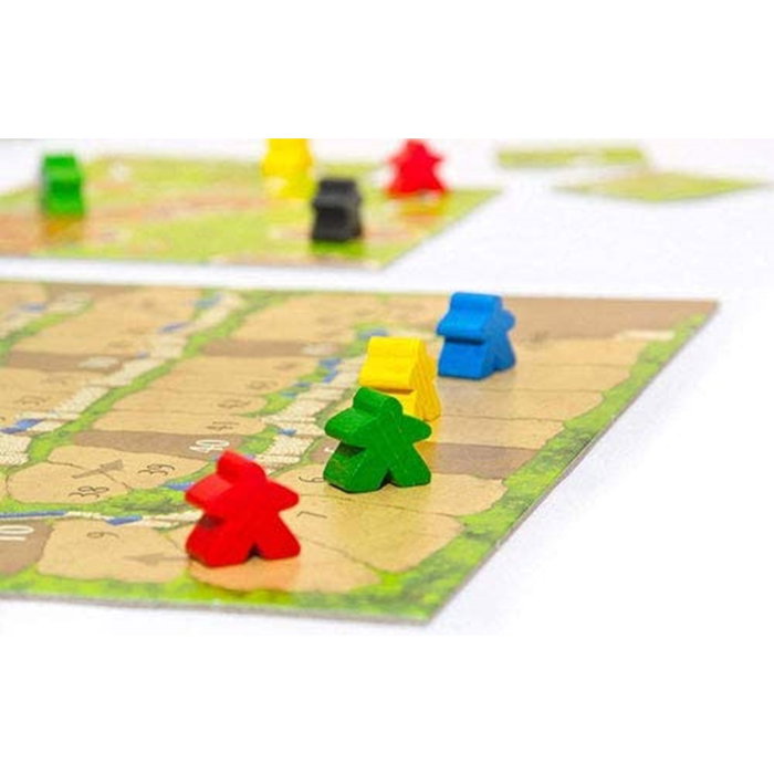 Devir Carcassonne - Juego de Mesa, Edición PEGI 7, de 2 a 5 Jugadores, a partir de 7 años, Juego Familiar de Estrategia con Tablero Modular