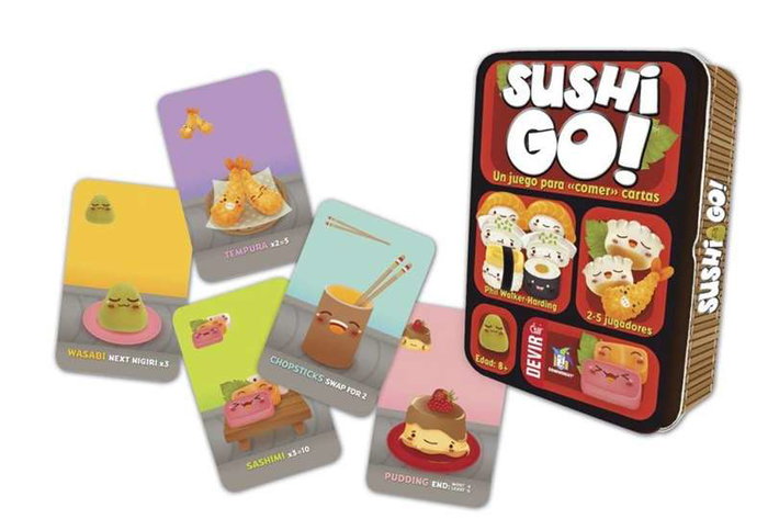 Devir Sushi Go! Juego de cartas para conseguir el menú más completo, para 2-5 jugadores, a partir de 8 años