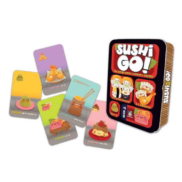 Devir Sushi Go! Juego de cartas para conseguir el menú más completo, para 2-5 jugadores, a partir de 8 años