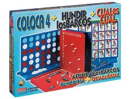Falomir Pack de Juegos de Mesa: Coloca 4, Hundir los Barcos y Cuál es Cuál Falomir Pack de Juegos de Mesa: Coloca 4, Hundir los Barcos y Cuál es Cuál