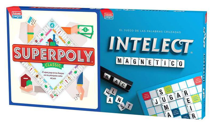 Falomir Juego Superpoly e Intelect Magnético para 2 Jugadores