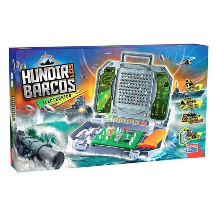 Falomir Juego Hundir los Barcos electrónico en maletín Falomir Juego Hundir los Barcos electrónico en maletín