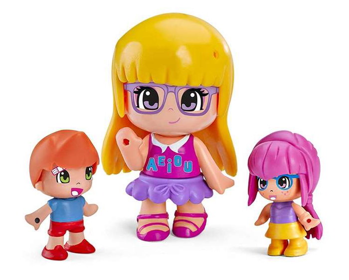 Famosa Pinypon Colegio: Gran Playset con 2 Caras de Juego y 33 Accesorios para Muñecas - Edad 4+ Años