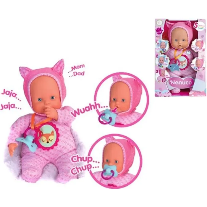 Nenuco Muñeco Blandito Rosa con 5 Funciones y Sonidos Nenuco Muñeco Blandito Rosa con 5 Funciones y Sonidos