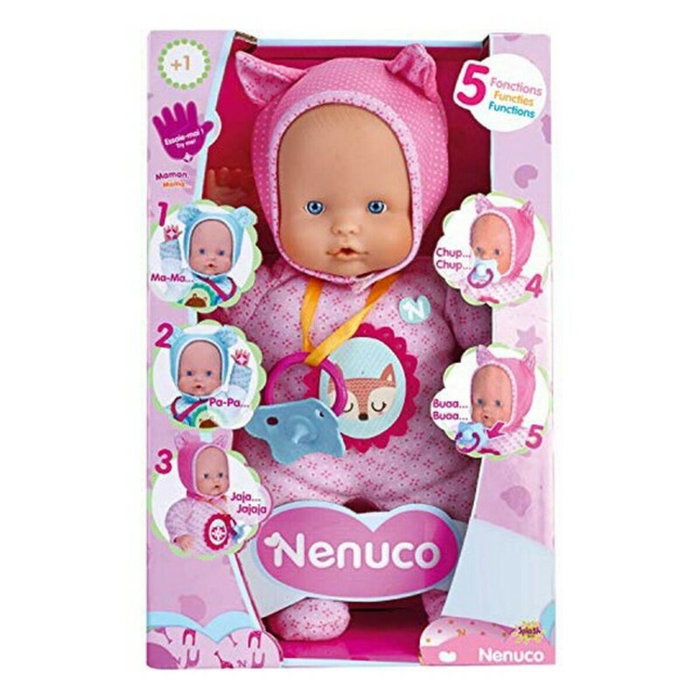 Nenuco Muñeco Blandito Rosa con 5 Funciones y Sonidos Nenuco Muñeco Blandito Rosa con 5 Funciones y Sonidos
