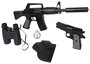 Gonher Rifle Asalto Policia con 8 Tiros y Pistola Con Complementos Metal