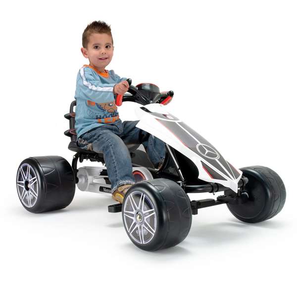 Mercedes Benz Go Kart Pedales 88x58x45 cm Edad Mínima 36 Meses