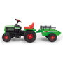 Injusa Tractor Básico 6V con Remolque, Luces y Sonidos Verde
