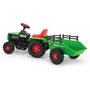 Injusa Tractor Básico 6V con Remolque, Luces y Sonidos Verde