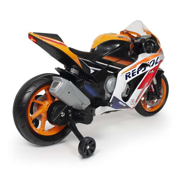 Moto bateria honda repsol 12v con luces y sonidos 114x53x62 cm