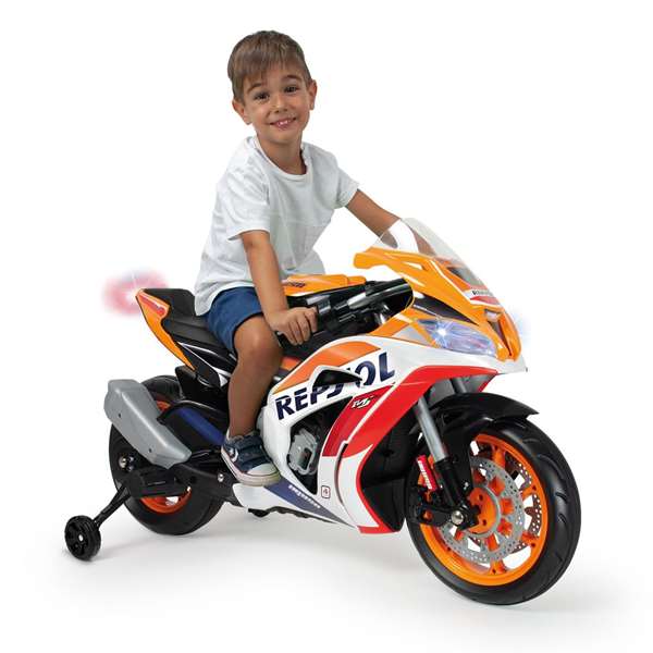 Moto bateria honda repsol 12v con luces y sonidos 114x53x62 cm
