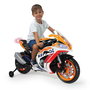 Moto bateria honda repsol 12v con luces y sonidos 114x53x62 cm