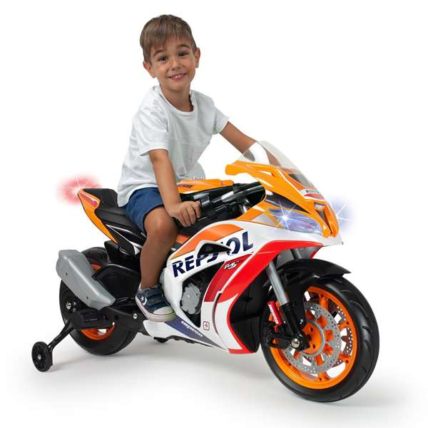 Moto bateria honda repsol 12v con luces y sonidos 114x53x62 cm