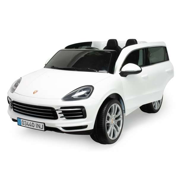 Coche bateria porsche cayenne s 12v radio control 2 plazas con luz y sonido 134x81,5x58 cm - modelos surtidos