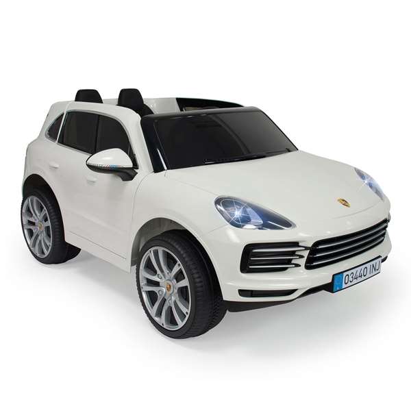 Coche bateria porsche cayenne s 12v radio control 2 plazas con luz y sonido 134x81,5x58 cm - modelos surtidos