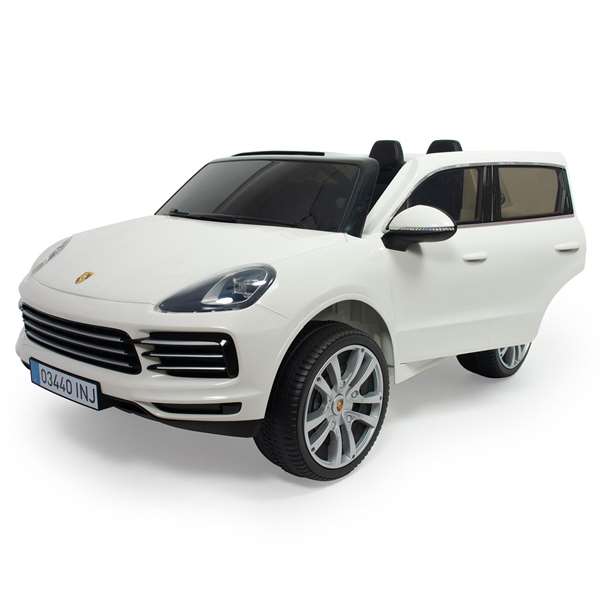 Coche bateria porsche cayenne s 12v radio control 2 plazas con luz y sonido 134x81,5x58 cm - modelos surtidos
