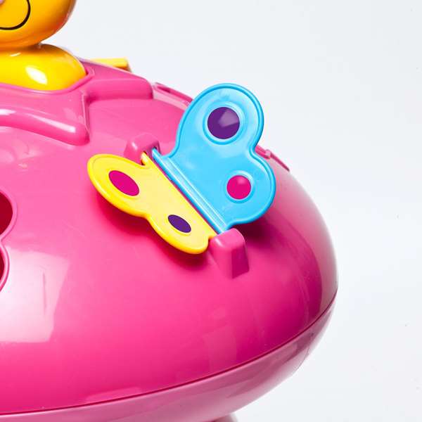 Molto Seta Jirafa Actividades Rosa 40 cm con Música, Sonidos y Formas - 6503