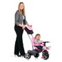 Molto Urban Trike Triciclo rosa con palo, cinturón y bolsa