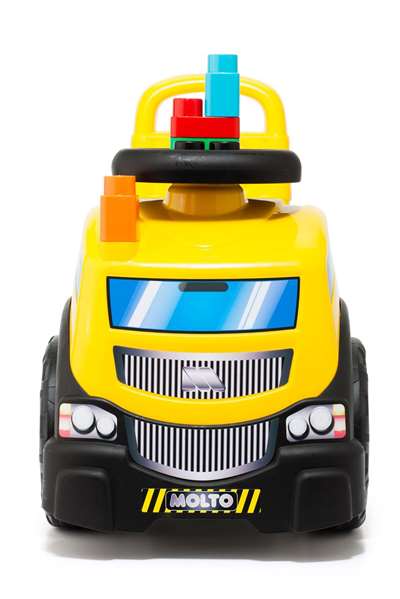 Molto Correpasillos Camión con 10 Blocks 89 cm para Niños y Niñas a Partir de 36 Meses Juguete de Plástico