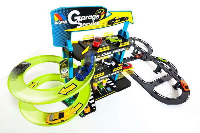 Molto Parking 3 plantas mas pistas con 5 coches 59x55x33 cm