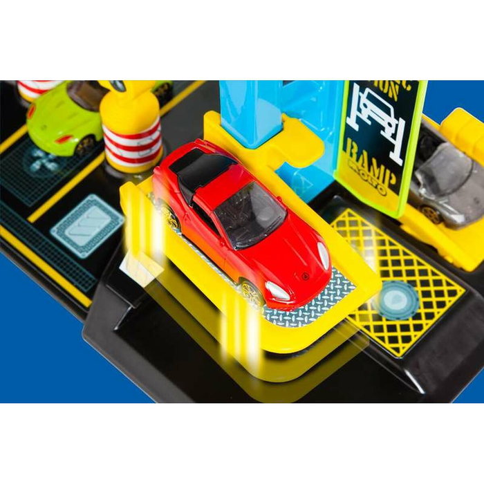 Molto Parking de 3 plantas con pistas y 5 coches Molto Parking de 3 plantas con pistas y 5 coches