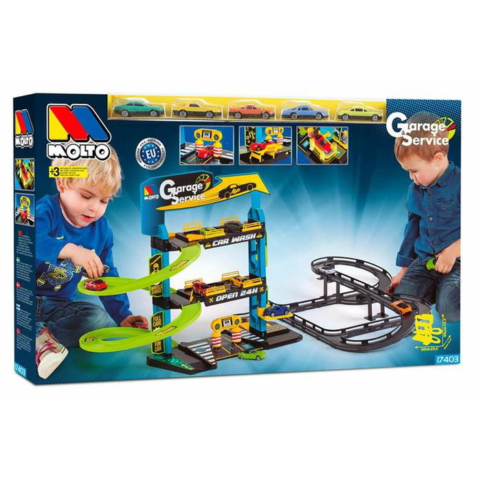 Molto Parking de 3 plantas con pistas y 5 coches Molto Parking de 3 plantas con pistas y 5 coches