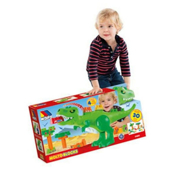 Molto Juego de construcción dinosaurio con 30 piezas y sonidos electrónicos