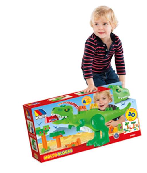 Molto Juego Construccion Dinosaurio Bloques 30 Piezas Electrónico con 4 Sonidos