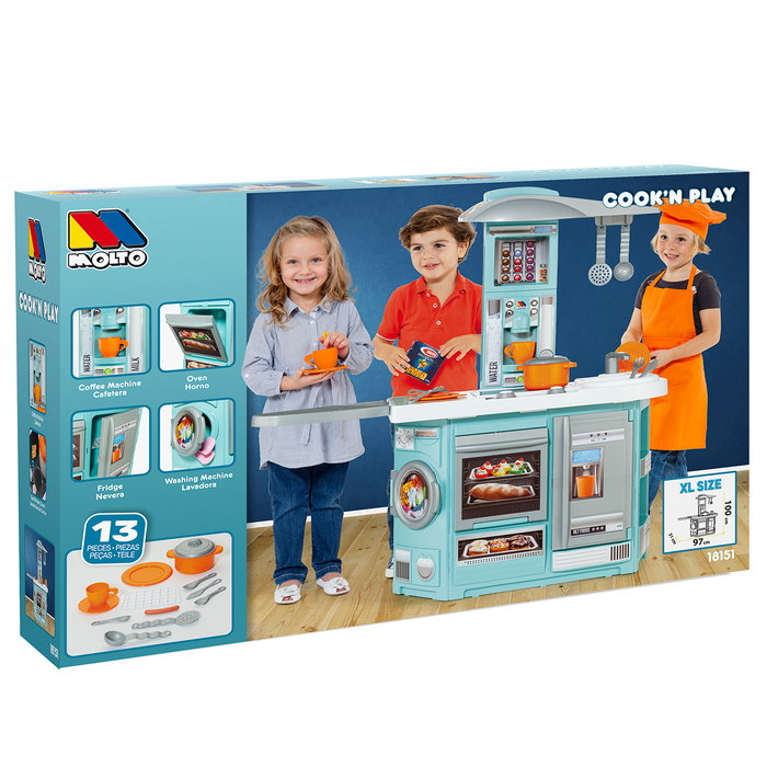 Molto Cocina con planchador Molto Cook con accesorios