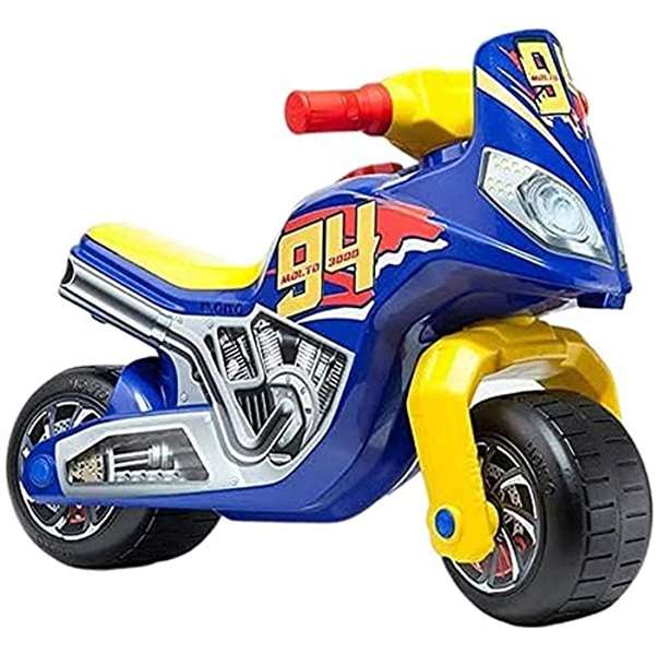 Molto Correpasillos Moto Cross Race Azul 64 cm para Niños a Partir de 18 Meses