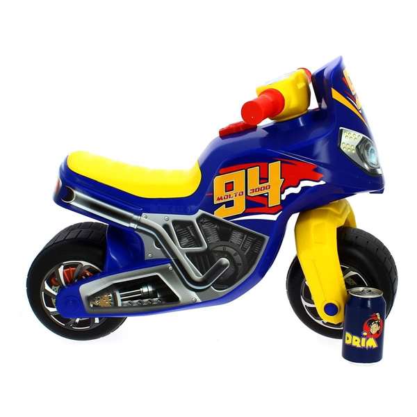 Molto Correpasillos Moto Cross Race Azul 64 cm para Niños a Partir de 18 Meses