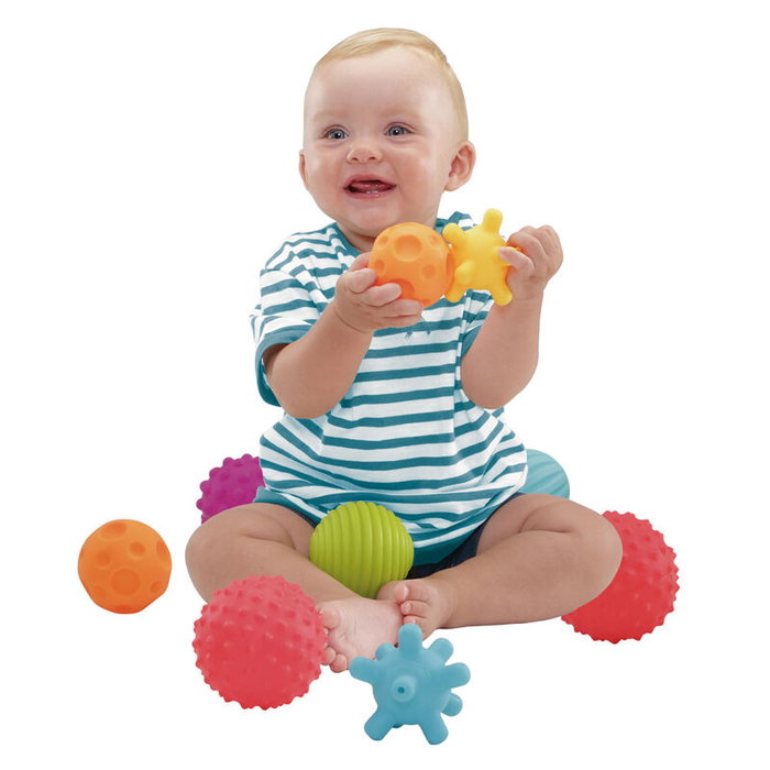 Molto Bolsa de 10 Pelotas Sensoriales para Bebés Molto Bolsa de 10 Pelotas Sensoriales para Bebés