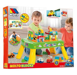 Molto Mesa de Actividades con Luces y Sonidos, Incluye 24 Piezas y Coche, para Niños a Partir de 1 Año