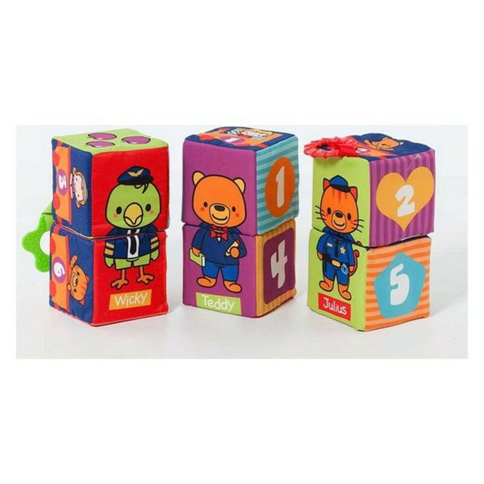 Molto Bolsa cubos aprendizaje de tela 6 piezas Molto Bolsa cubos aprendizaje de tela 6 piezas