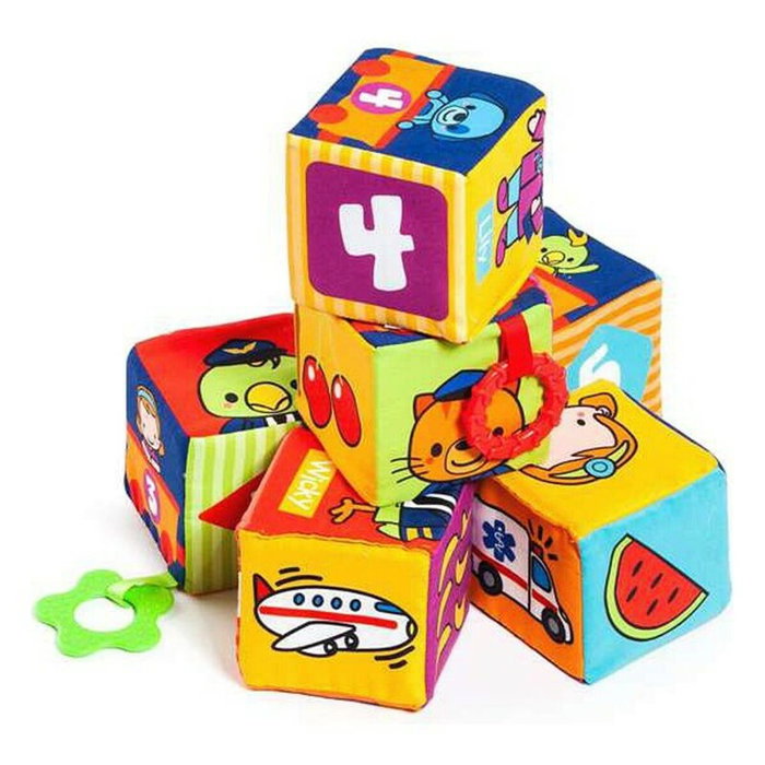 Molto Bolsa cubos aprendizaje de tela 6 piezas Molto Bolsa cubos aprendizaje de tela 6 piezas