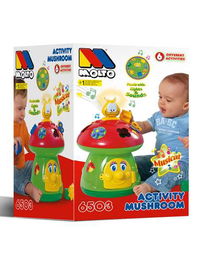 Molto Seta Jirafa de Actividades con Bloques, Música, Sonidos y Formas 40 cm