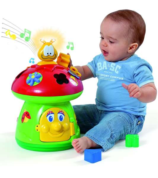 Molto Seta Jirafa de Actividades con Bloques, Música, Sonidos y Formas 40 cm