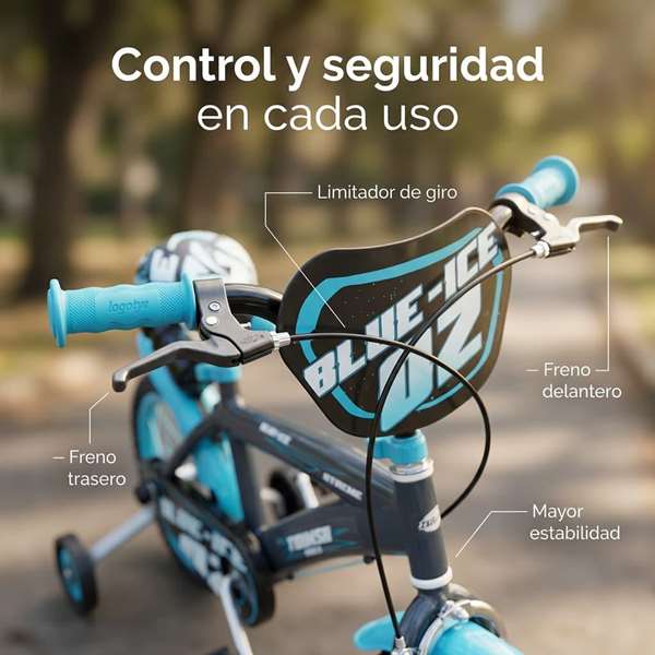 Toimsa Bicicleta Blue Ice 14" (4/6 años) Gris Hierro